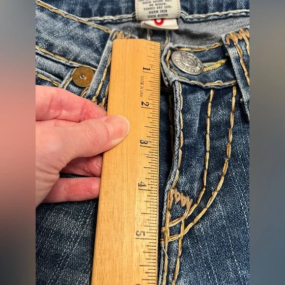 Vintage Y2K True Religion Joey Super T Low Rise Flare Women’s Jeans Size 27 - Picture 10 of 14